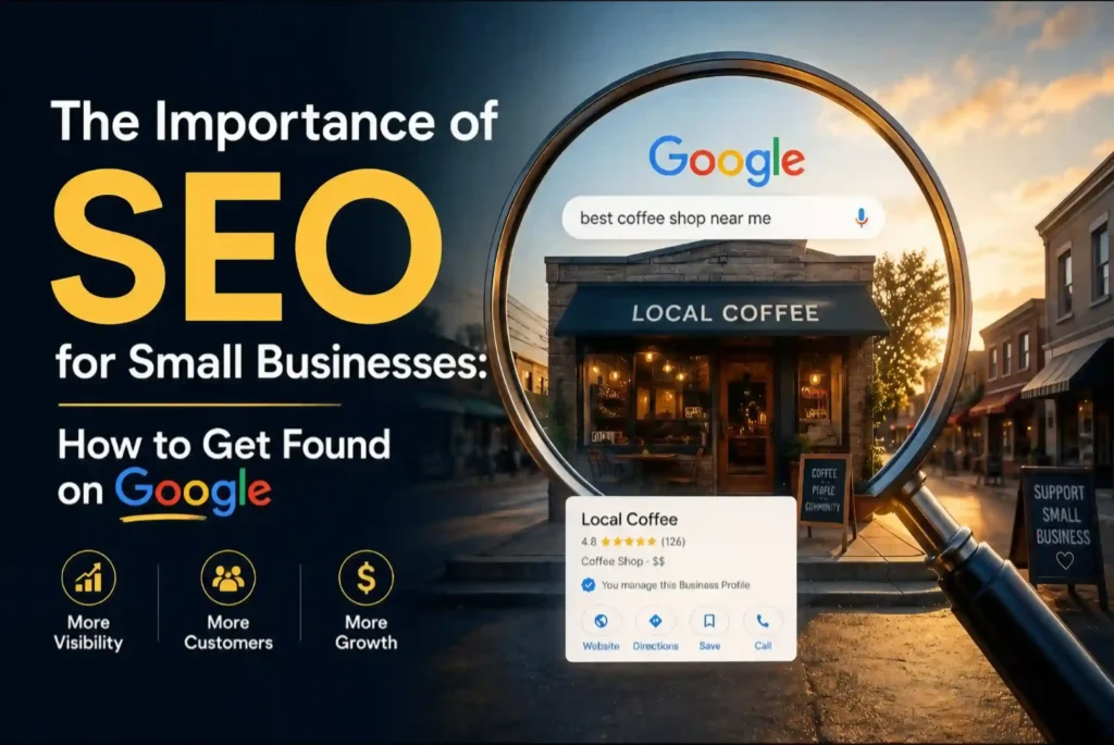 hero section for the blog : 
Importance of SEO for Small Businesses